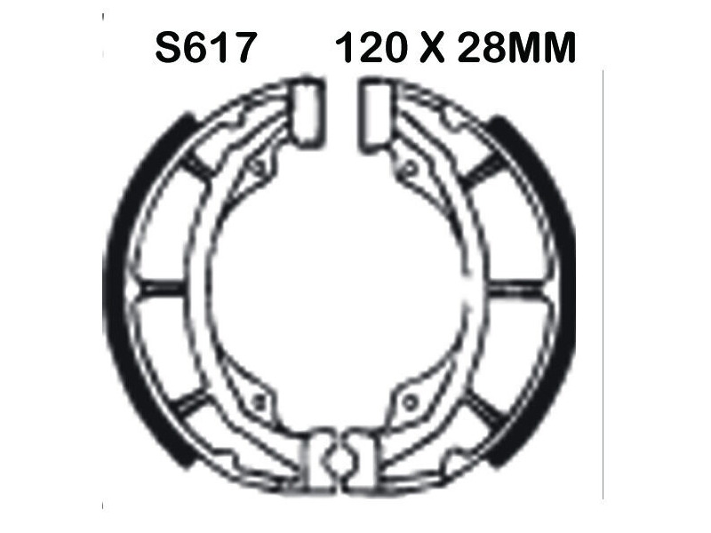EBC BRAKES Brake Shoes S617-SPECIAL ORDER click to zoom image