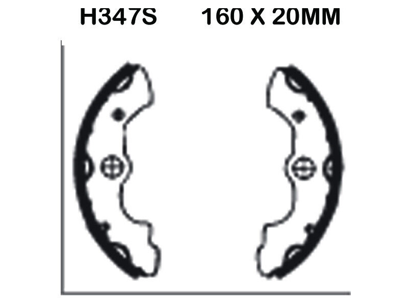 EBC BRAKES Brake Shoes H347S-SPECIAL ORDER click to zoom image
