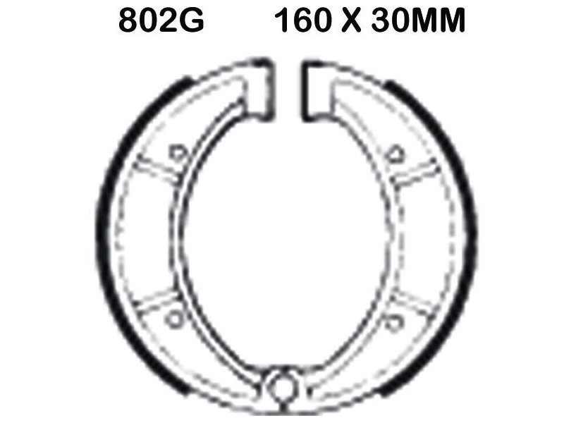 EBC BRAKES Brake Shoes 802G-SPECIAL ORDER click to zoom image