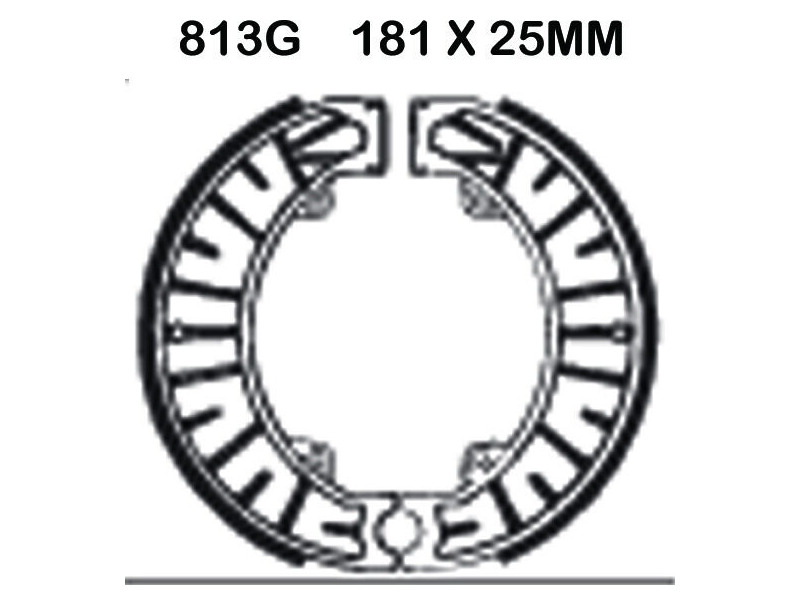 EBC BRAKES Brake Shoes 813G-SPECIAL ORDER click to zoom image