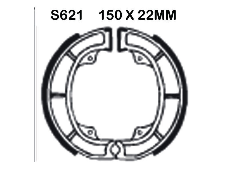 EBC BRAKES Brake Shoes S621-SPECIAL ORDER click to zoom image