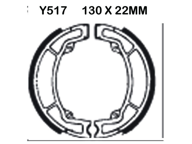 EBC BRAKES Brake Shoes Y517-SPECIAL ORDER click to zoom image