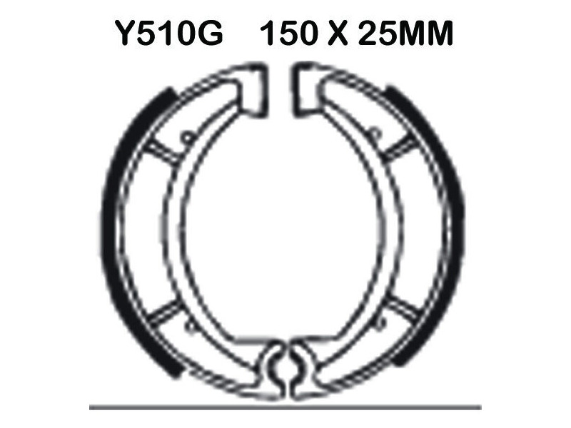 EBC BRAKES Brake Shoes Y510G-SPECIAL ORDER click to zoom image