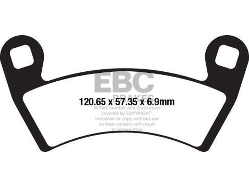 EBC BRAKES Brake Pads FA656TT-S/Order click to zoom image