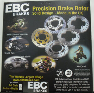 EBC BRAKES Brakes VR2074BLK-Special Order 