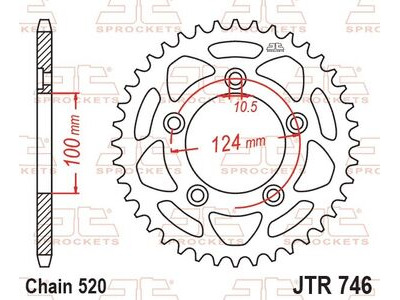 JT SPROCKETS Rear Sprocket JTR746.43