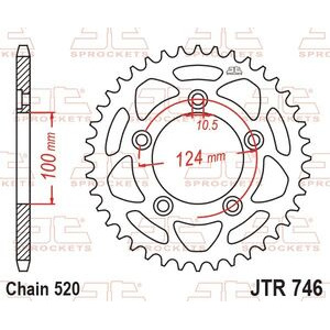 JT SPROCKETS Rear Sprocket JTR746.43 