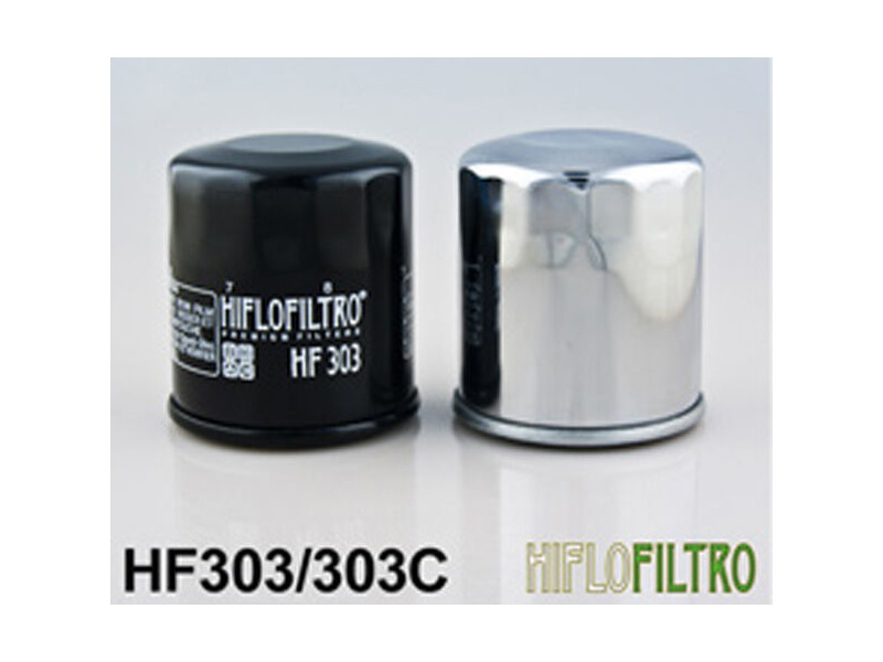 HIFLOFILTRO HF303C Chrome Oil Filter click to zoom image