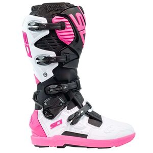 SIDI Crossfire 3 SRS CE Boots Black/White/Pink click to zoom image