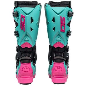 SIDI Crossfire 3 SRS CE Boots Black/Mint/Pink click to zoom image