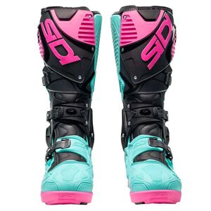 SIDI Crossfire 3 SRS CE Boots Black/Mint/Pink click to zoom image