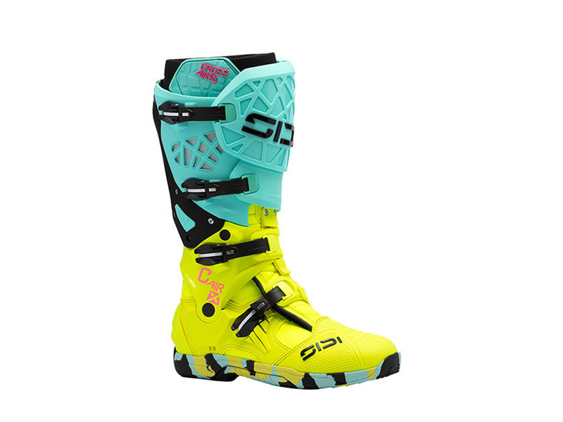 SIDI Crossair X CE Boots Mint/Fluo Yellow click to zoom image