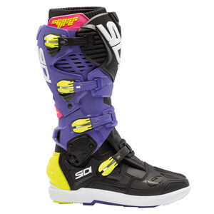 SIDI Crossfire 3 SRS CE Boots Violet/Black/Fluo Yellow click to zoom image