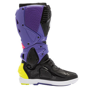 SIDI Crossfire 3 SRS CE Boots Violet/Black/Fluo Yellow click to zoom image