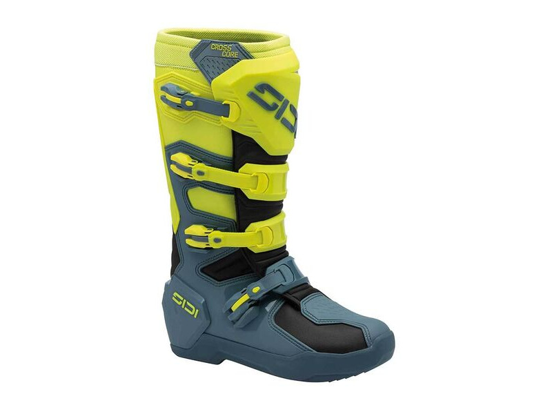 SIDI Crosscore CE Boots Petrol/Fluo Yellow click to zoom image
