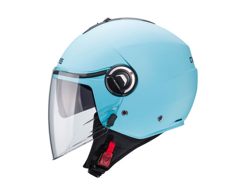 CABERG Riviera V4X Matt Light Blue 99 99 Motorcycle Helmets OPEN FACE HELMETS