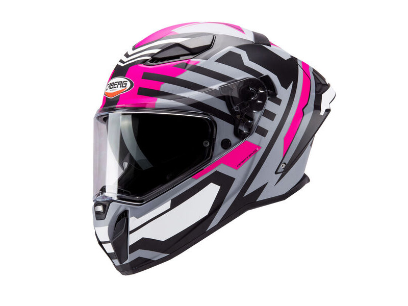 CABERG Drift Evo II Horizon Matt Grey/Black/Fuchsia Helmet click to zoom image