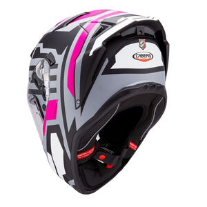 CABERG Drift Evo II Horizon Matt Grey/Black/Fuchsia Helmet click to zoom image