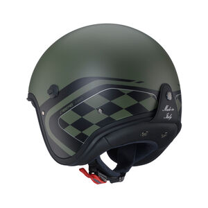 CABERG Freeride X Daytona Matt Military Green/Black/Silver Helmet click to zoom image