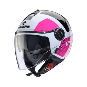 CABERG Riviera V4X Alpha White/Black/Fuchsia Helmet 