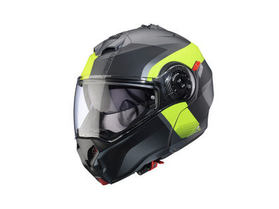 CABERG Duke Evo Indy Matt Gun Metal/Yellow Fluo/Black Helmet