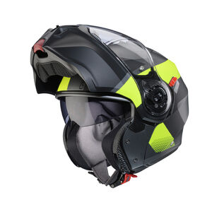 CABERG Duke Evo Indy Matt Gun Metal/Yellow Fluo/Black Helmet click to zoom image