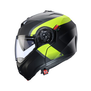 CABERG Duke Evo Indy Matt Gun Metal/Yellow Fluo/Black Helmet click to zoom image