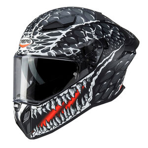 CABERG Drift Evo II Crok Matt Black/Anthracite/Red Full Face Motorcycle Helmet click to zoom image