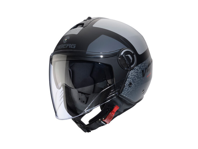 CABERG Riviera V4X Alpha Matt Black/Anthracite/Grey Helmet click to zoom image