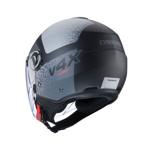 CABERG Riviera V4X Alpha Matt Black/Anthracite/Grey Helmet click to zoom image