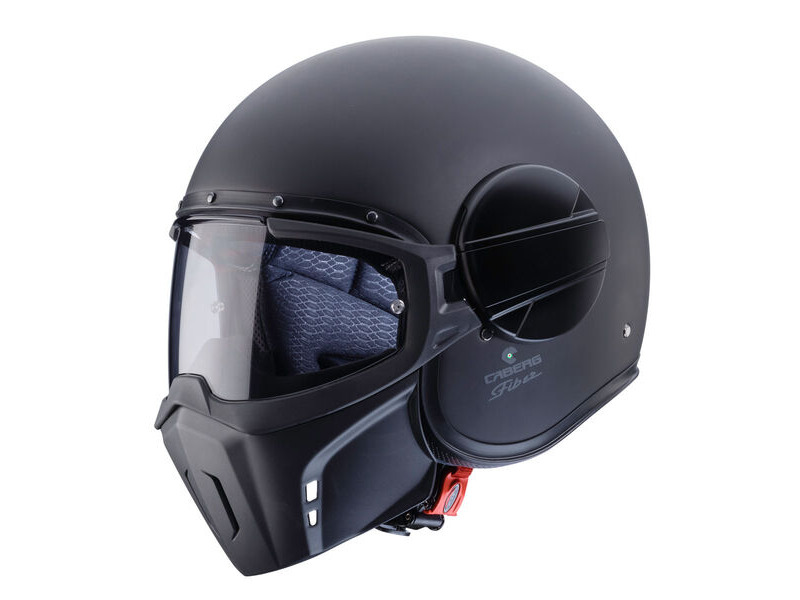 CABERG Jet Ghost X Matt Black Helmet click to zoom image