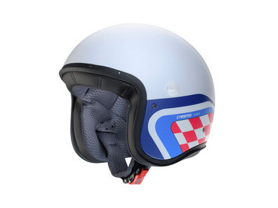 CABERG Freeride X Daytona Matt White/Blue/Red Helmet