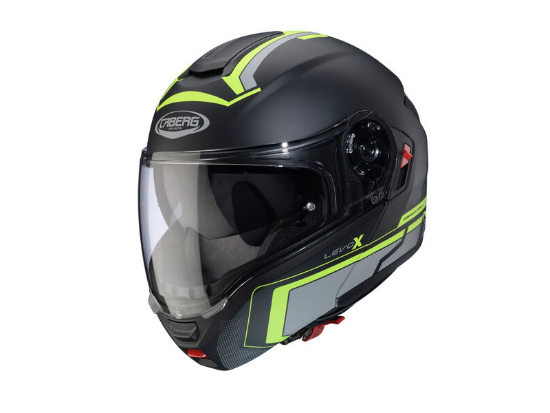 CABERG Levo X Elite Matt Black/Grey/Fluo Yellow Helmet Special Order click to zoom image