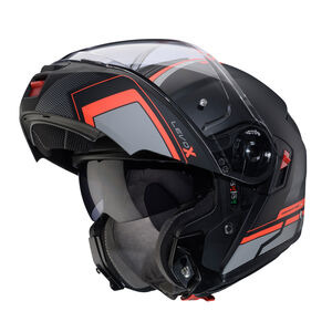 CABERG Levo X Elite Matt Black/Grey/Fluo Red Helmet Special Order click to zoom image