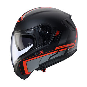 CABERG Levo X Elite Matt Black/Grey/Fluo Red Helmet Special Order click to zoom image