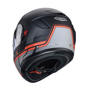 CABERG Levo X Elite Matt Black/Grey/Fluo Red Helmet Special Order click to zoom image