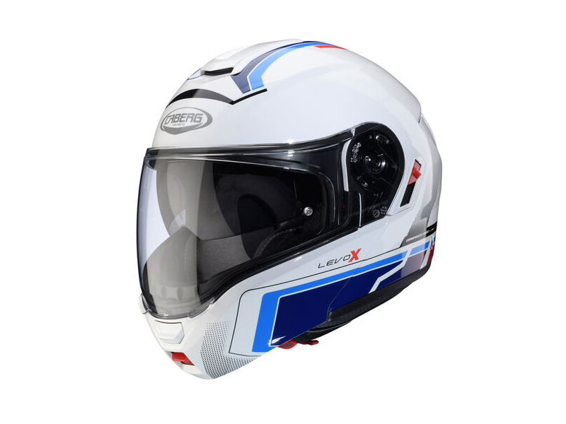 CABERG Levo X Elite White/Red/Blue/Light Blue Helmet Special Order click to zoom image
