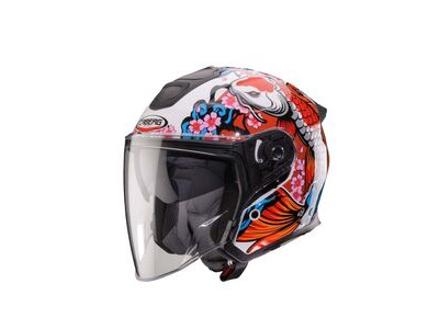 CABERG Flyon 2 Koi White/Red/Orange Helmet Special Order