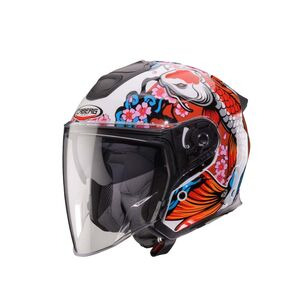 CABERG Flyon 2 Koi White/Red/Orange Helmet Special Order 
