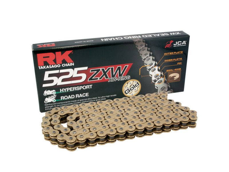 RK CHAINS GB525ZXW X 110 CHAIN GOLD [XW] click to zoom image