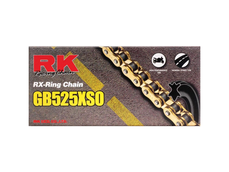 RK CHAINS GB525XSO X 106 CHAIN GOLD [RX] click to zoom image