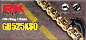 RK CHAINS GB525XSO X 106 CHAIN GOLD [RX] 