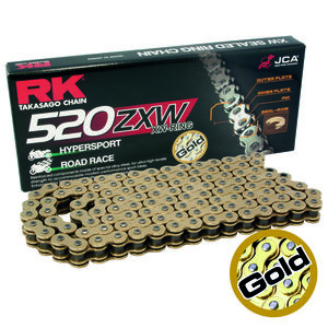 RK CHAINS GB520ZXW-126L Gold XW-Ring Chain 
