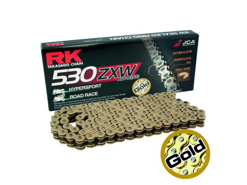 RK CHAINS GB530ZXW-96L Gold XW-Ring Chain click to zoom image