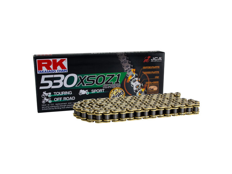 RK CHAINS GB530XSOZ1-128L RX-Ring Gold Chain click to zoom image