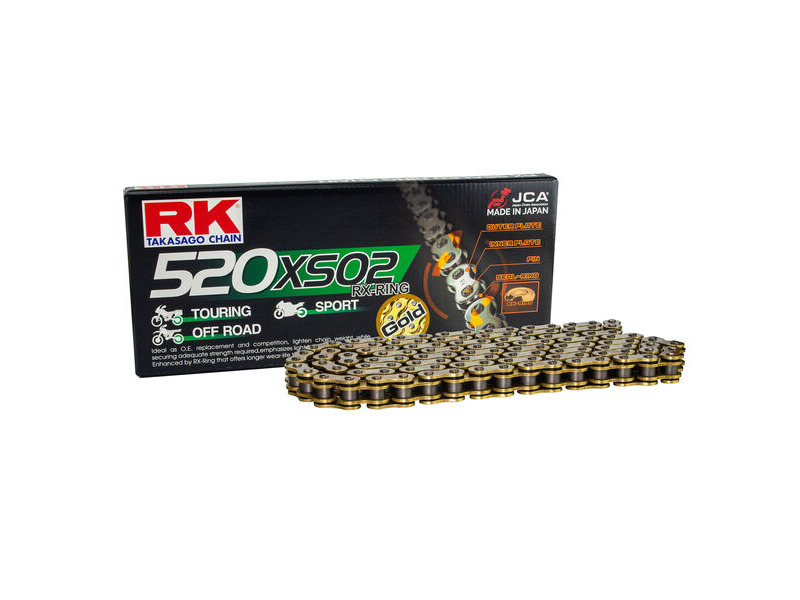 RK CHAINS GB520XSOZ2-128L Gold RX-Ring Chain click to zoom image