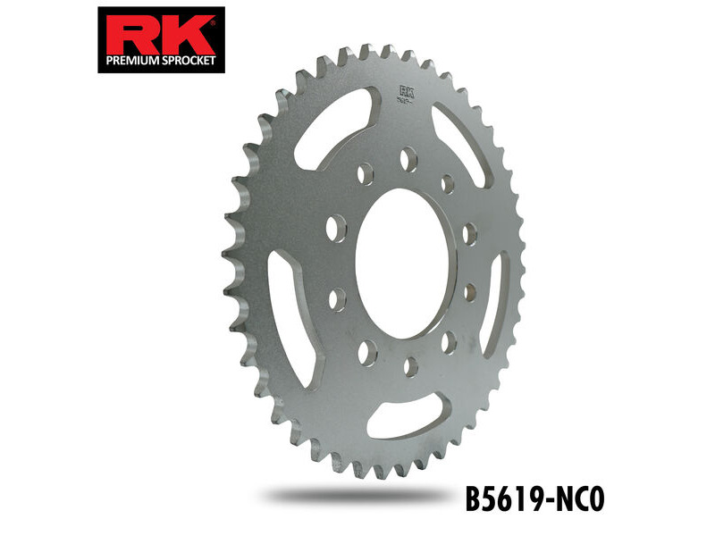 RK CHAINS Sprocket Rear RK B5619 NC0-42 JTR 1332 525 pitch 10.5 and 12.5mm holes click to zoom image