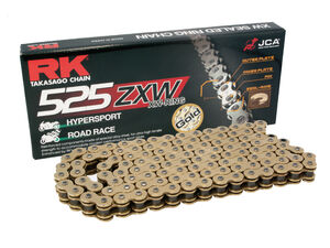 RK CHAINS GB525ZXW-126L Gold XW-Ring Chain 