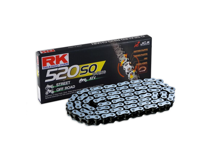 RK CHAINS 520SO-120-CL O-Ring Clip Link Chain - Off Road click to zoom image