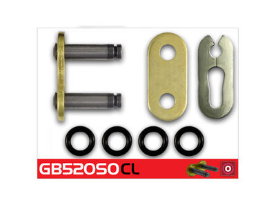 RK CHAINS GB520SO-CL Gold O-Ring Con Clip Link